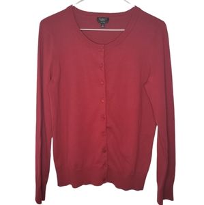 Red Talbots Cardigan